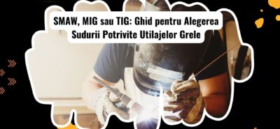 Tipuri de sudură pentru utilaje grele: SMAW, MIG și TIG