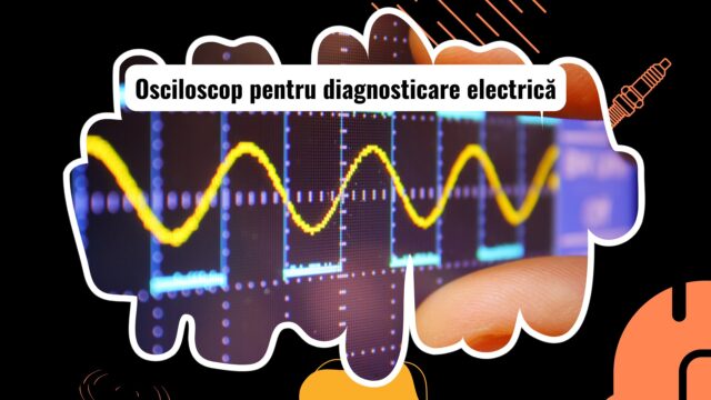 Osciloscop utilizat pentru diagnosticarea utilajelor grele