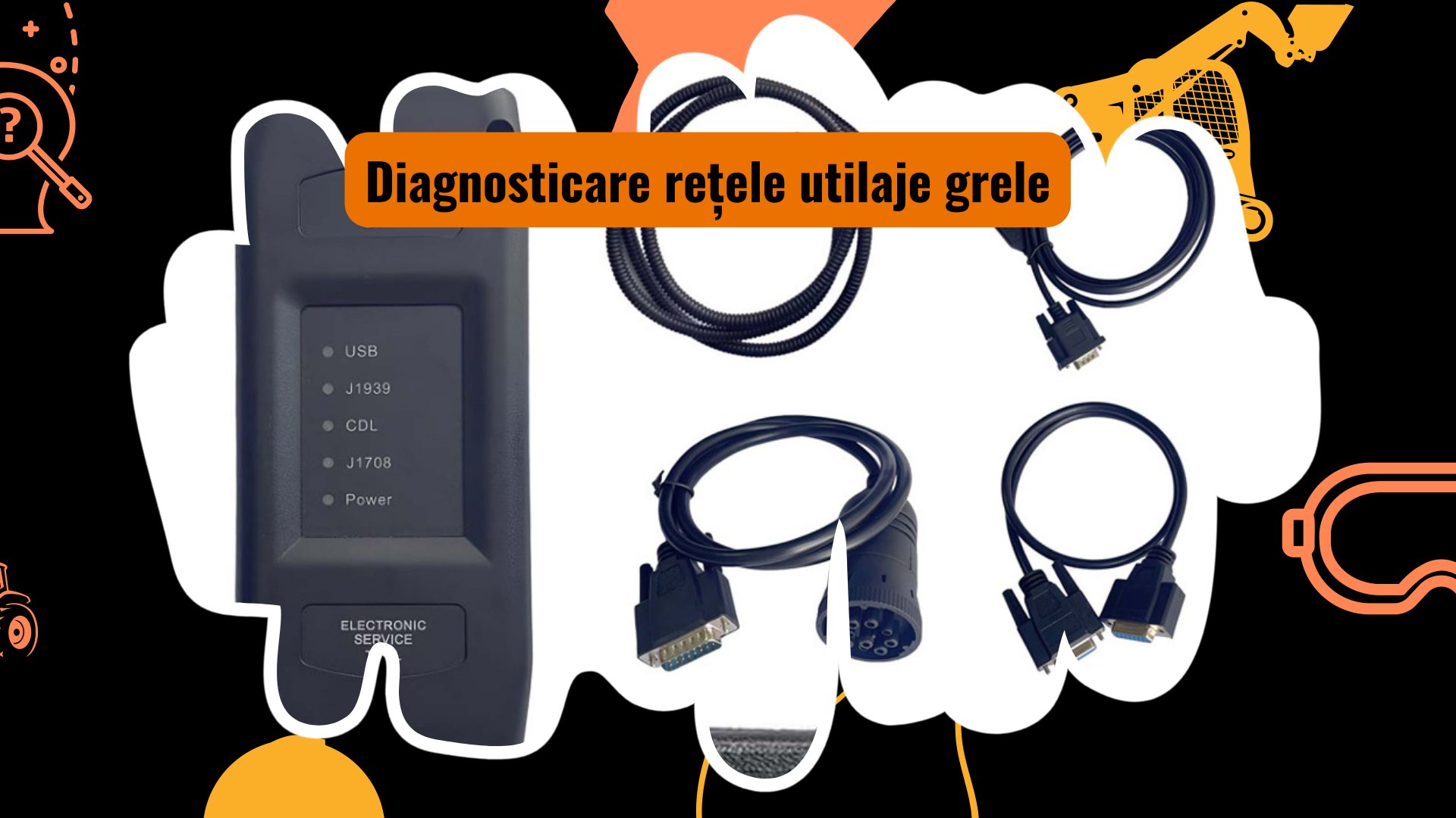 Diagnosticare rețele utilaje grele