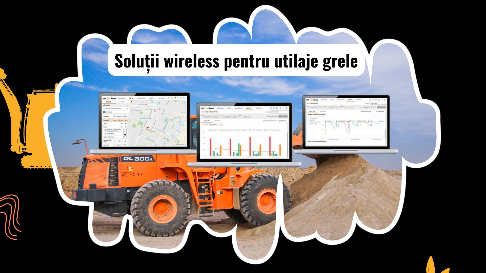 Soluții wireless pentru rețelele utilajelor grele