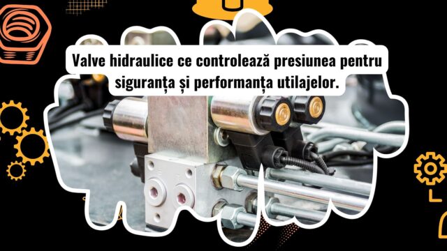Valve hidraulice pentru controlul presiunii în utilaje grele