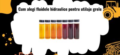 Tipuri de fluide hidraulice pentru utilaje grele