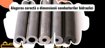 Diagramă cu dimensiuni de furtunuri și țevi hidraulice