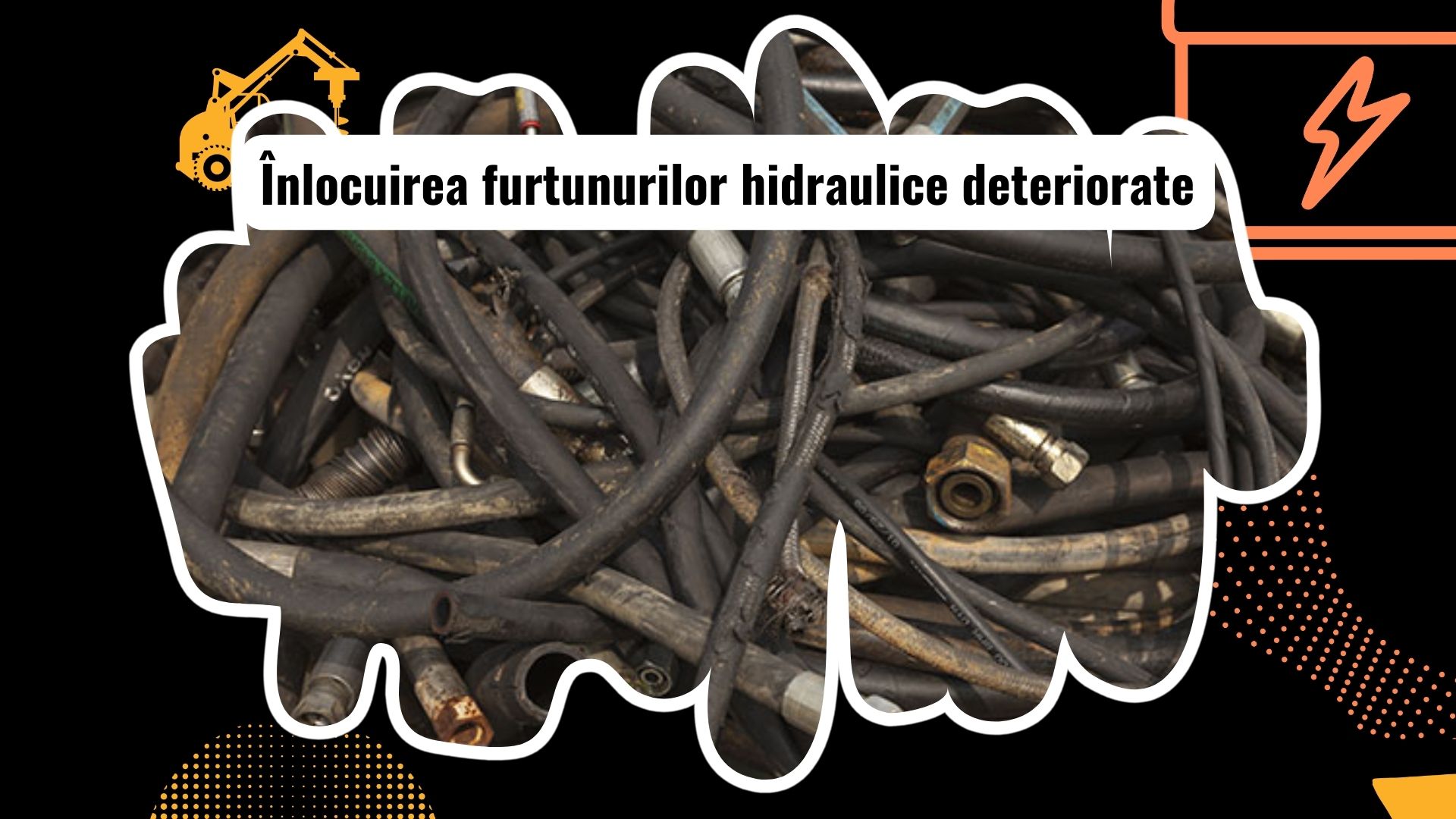 Conductori hidraulici deteriorați și noi