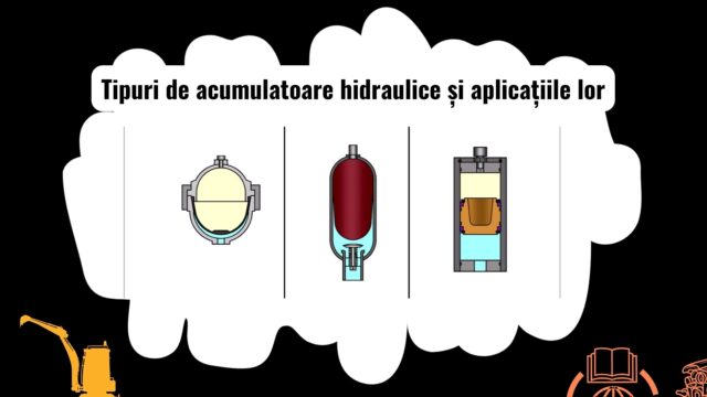 Diferite tipuri de acumulatoare hidraulice utilizate pe utilaje grele
