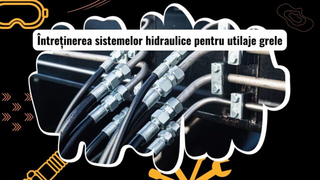 Verificarea unui sistem hidraulic la un excavator