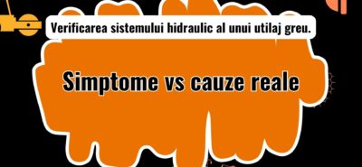 Diagnosticare sistem hidraulic pentru utilaje grele