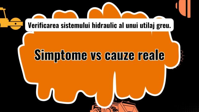 Diagnosticare sistem hidraulic pentru utilaje grele