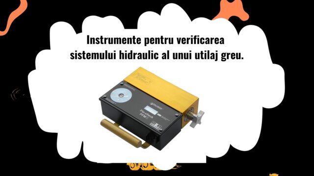 Instrumente pentru diagnosticarea sistemelor hidraulice