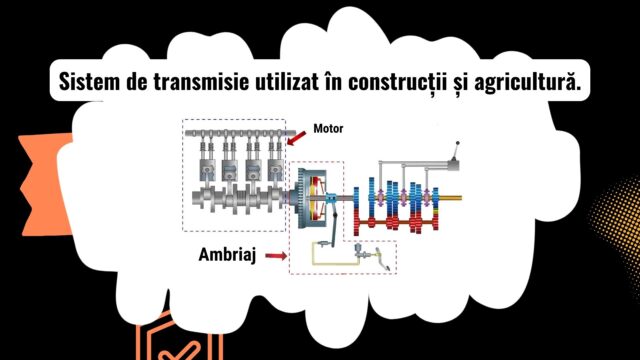Sistem de transmisie pentru utilaje grele