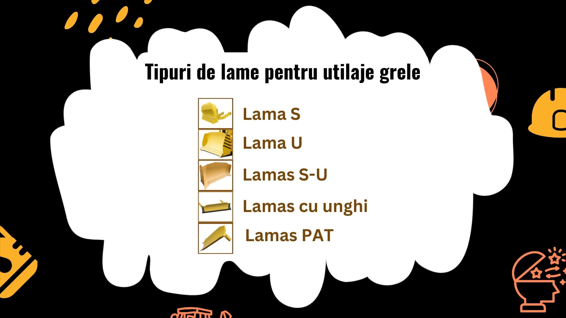 Tipuri de lame și cadre pentru utilaje grele: ghid complet pentru alegerea corectă